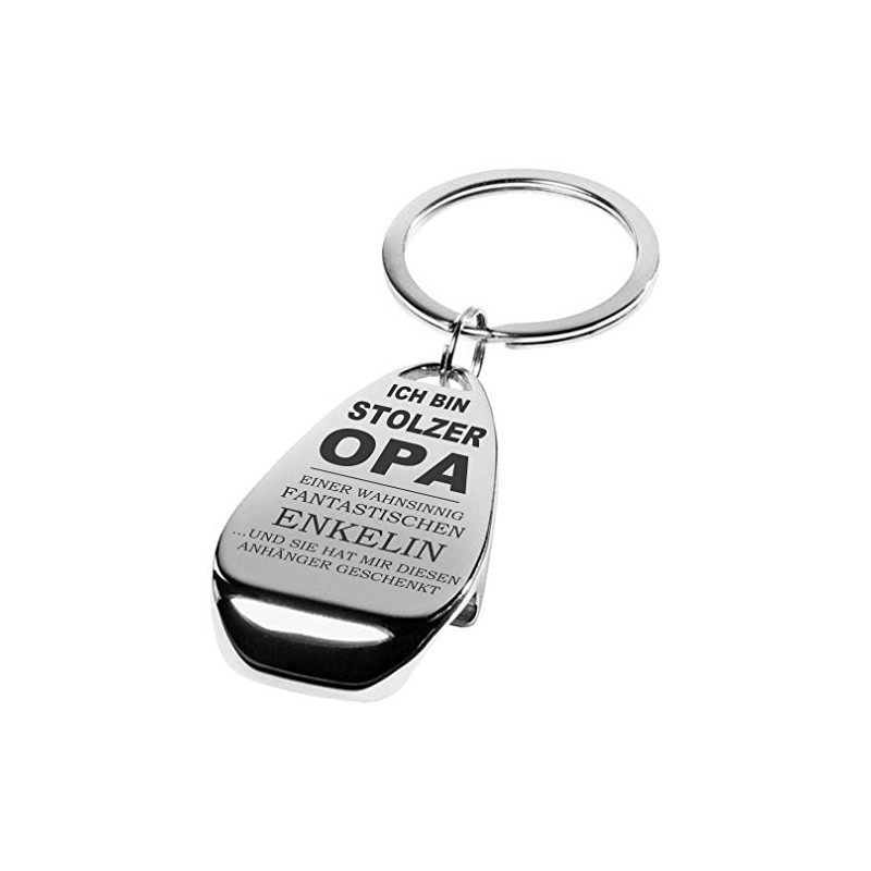 Lieblingsmensch “Wahnsinnig fantastisch” Key Chain (German Language), Grandpa A Granddaughter
