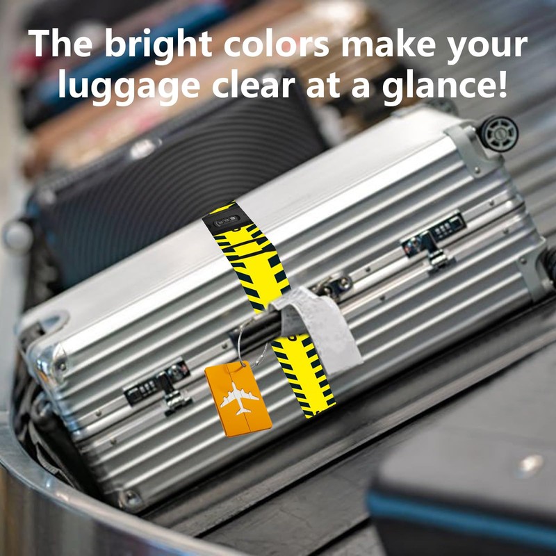 Luggage Strap with Combination Lock, Adjustable Non-Slip Luggage Strap, Long
