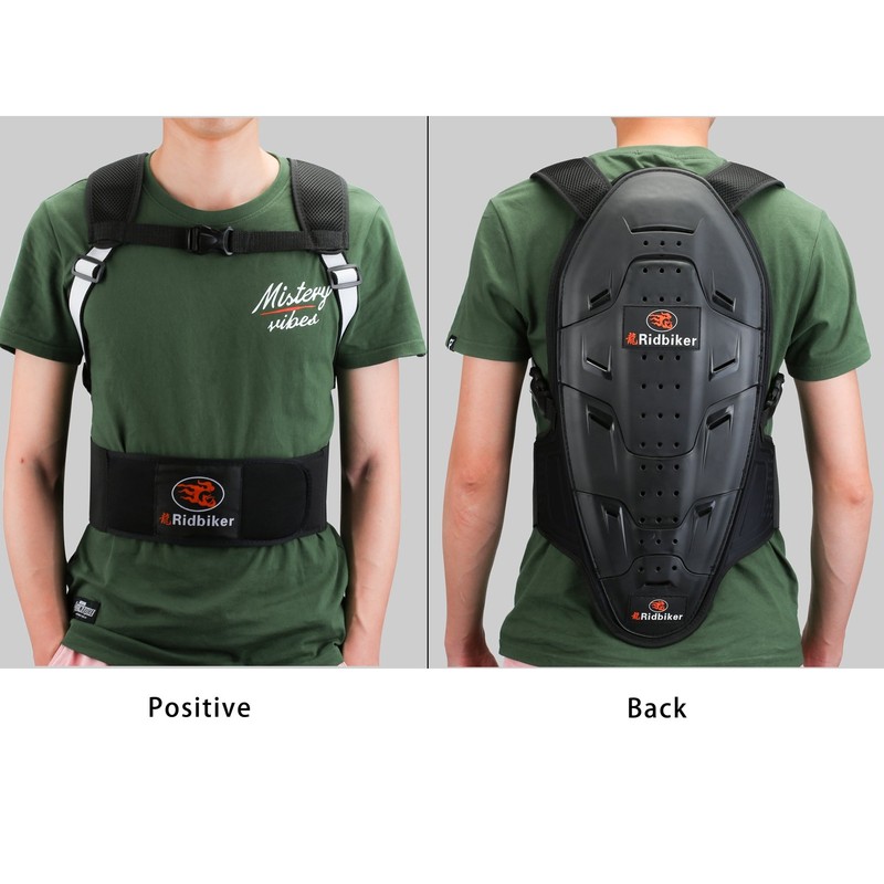 RIDBIKER Motorcycle Back Protector Motocross Spine Protector Body Armor Gear
