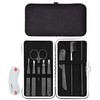 9 Pcs Professional Tweezer Set Eyebrow Removal Portable Clip Stainless