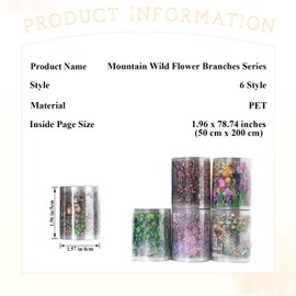 Floral Washi Tape Scrapbook Supplies Laser Shell Light Natural Scene Wide Washi Tape Stickers Decorative Tape Butterfly Flower Washi Stickers for Journaling Scrapbook Stickers Junk Journal Supplies