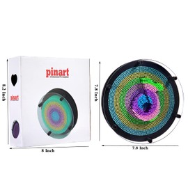 3D Pin Art Intellectual Fun Toy Rainbow Pin Art Palm Board Extra Large(8 x8 Inches) Arouse Sense of Imagination Innovative Boundless Creativity