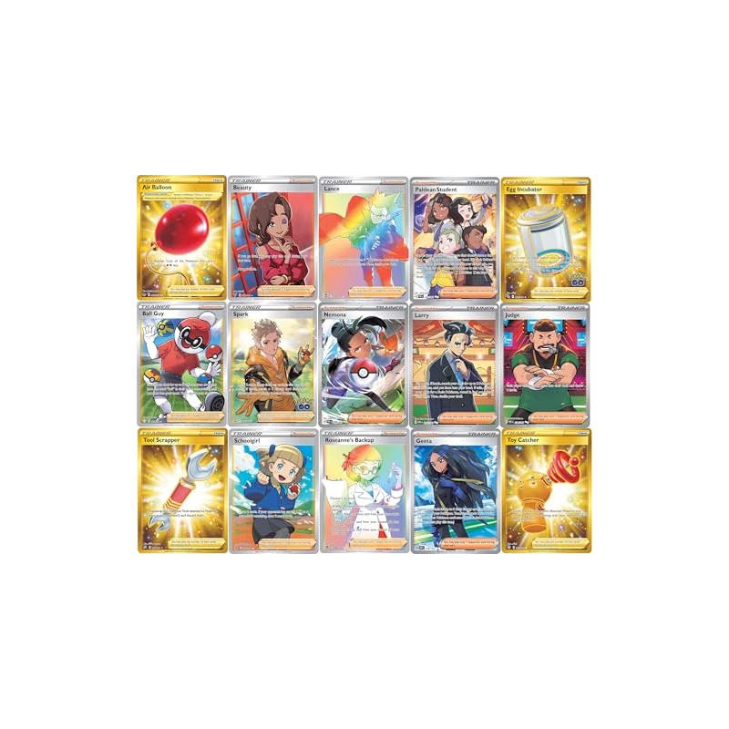 Pokemon 5 Full Art Trainer Card Lot - X1 Secret