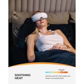 CooCoCo Valentines Day Gifts Eye Mask with Heat, Electric Eye Care Device with music, Birthday Gifts for Women, Men, Wife, Eye Beauty Device for Eye Strain Dark Circles Eye Bags, Improve Sleep