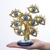 YU FENG Golden Turkish Evil Eyes Tree with Blue Evil