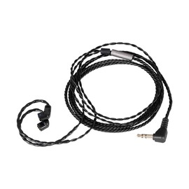 qdc DEBUT Cable qdc2pin 3.1 ft (1.2 m) Black [qdc 2pin (0.78 mm) connector / 3.5mm L-shaped plug] Approx. 47.2 inches (120 cm) 4 core silver plated copper, ear money/monitor earphone recable clip