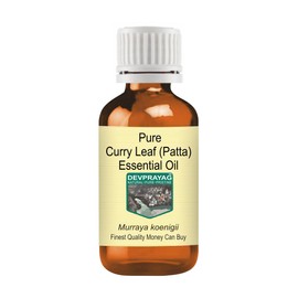 Devprayag Pure Curry Leaf (Patta) Essential Oil (Murraya koenigii) Natural Therapeutic Grade Steam Distilled 10ml (0.33 oz)
