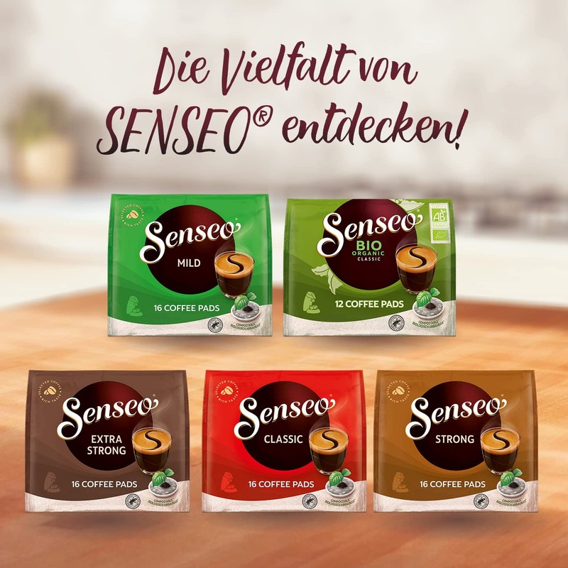 Senseo Classic Medium Roast Coffee Pods, Single Serve Pods Bulk