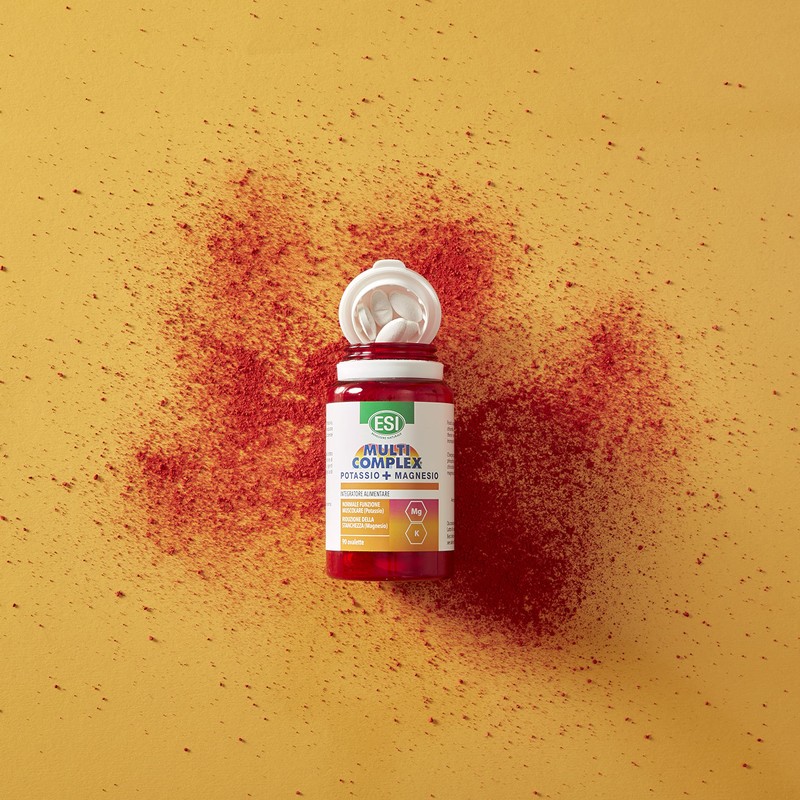 ESI, Multicomplex Potassio+Magnesio, Integratore Alimentare Multiminerale, Contribuisce a Ridurre Stanchezza