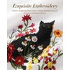 Miss Adola Embroidered Flour Sack Kitchen Towels, Black Cat