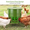 Tgeyd Metal Bucket Chicken Feeder, 20LB Large Capacity Poultry Feeder
