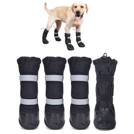 Hipaw Outdoor Dog Boots Winter Dog Shoes Nonslip for Snow Rain