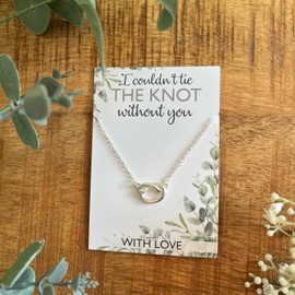 Bridesmaid Proposal Thank you Gift | Knot Necklace | Will you be my Bridesmaid? | Bridesmaid Gift Jewellery