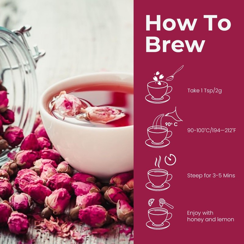 BLUE TEA - Dried Premium Rose Buds Tea (30 gm