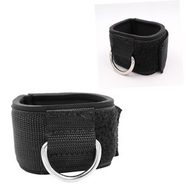 Totority 1 Pair Fixed Ankle Support Straps Durable Cotton Protective Ankle Belts for Gym Training Reduce and Enhance Workout Efficiency Suitable for Home Club Use Black