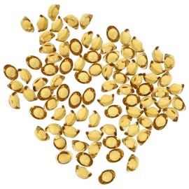 100pcs Golden Ingot Yuan Bao Wealth Luck Chinese Fortune Ingot for Prosperity Wealth Luck Fortunate Crystal Decorations Desktop Ornaments Lucky Arrangements
