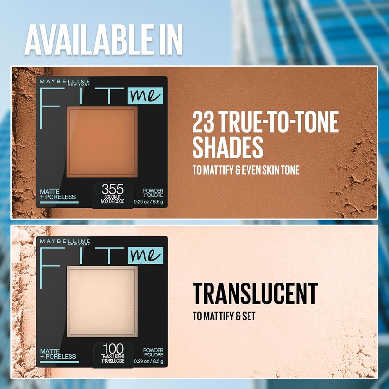 Fit Me Matte + Maquillaje en Polvo Maybelline – Beige