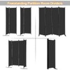 MAYOLIAH 4 Panel Room Divider Screen 6Ft Tall Foldable Privacy