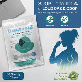 Flatulence Pads Stop Sound & Odor. Men & Women's Activated Carbon Gas Pads