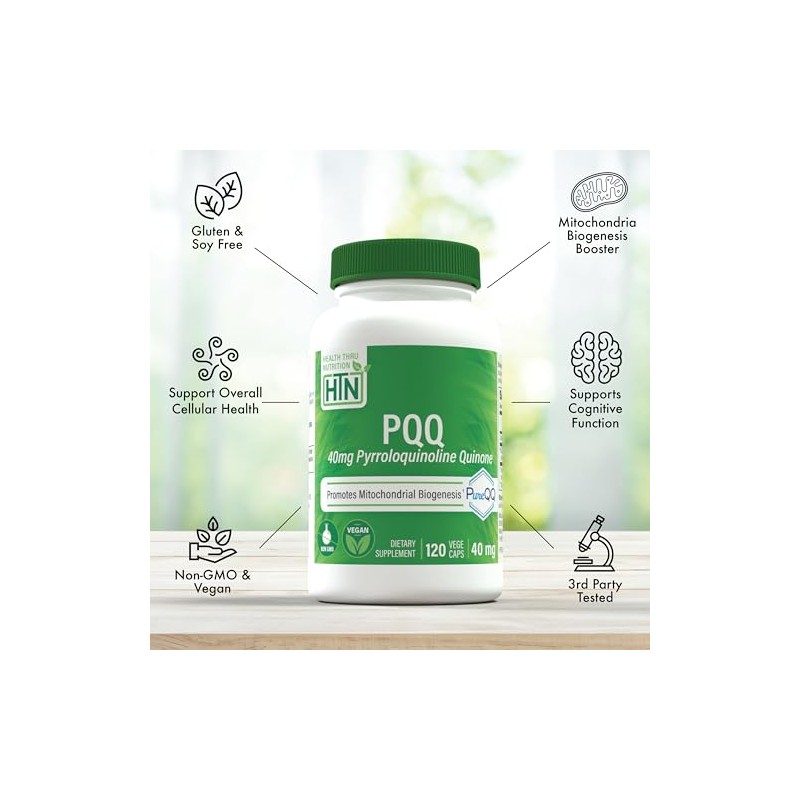 Health Tru Nutrition | PQQ, 40 MG, 120 Cápsulas