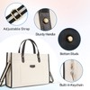 Missnine Laptop Tote Bag Canvas Laptop Bag 15.6 inch Work