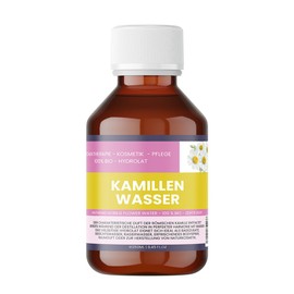 Kamillenwasser BIO – 100 % naturrein – Anthemis nobilis Flower Water – Gesichtswasser & Körperspray – Vegan, alkoholfrei, ohne Zusatzstoffe – Nakobe (250ml)