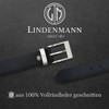 Mens leather belt / Mens belt LINDENMANN, XXL, black, 3934,
