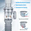 1-1/4" Bathroom Sink Drain, Universal Sink Drain Pipe W/Cleanout, P-Trap