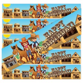 Birthday Stickers for Water Bottles | Set of 24 | (Western)