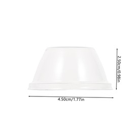 Mipcase 50Pcs Hydroponic Plants Insulation Covers Transparent Planting Covers for Heat Preservation and Moisture Retention Essential Accessories for Gardening and Plant Growth