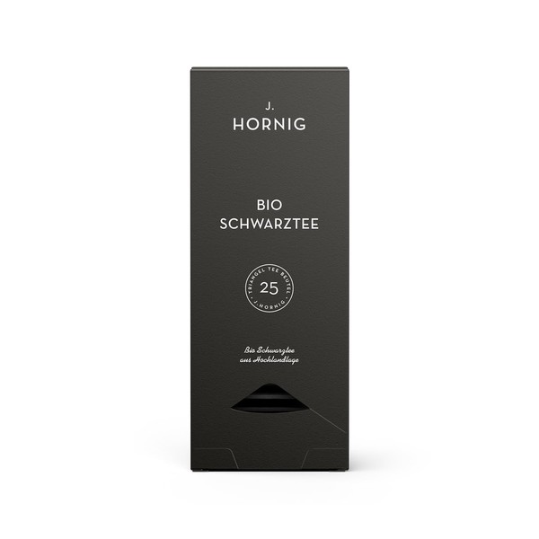J. Hornig Organic Black Tea, Black Tea in Premium Pyramid