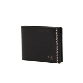 Daks (신세계센텀점)DBWA3E443 WARREN 닥스 블랙 체크라인 배색 반지갑 (DBW A3E443) WARREN DAKS Black Check Line Color-blocked Wallet