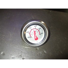 Char-Broil Charbroil SS Grill Heat Indicator Thermometer & Chrome Bezel 150-650