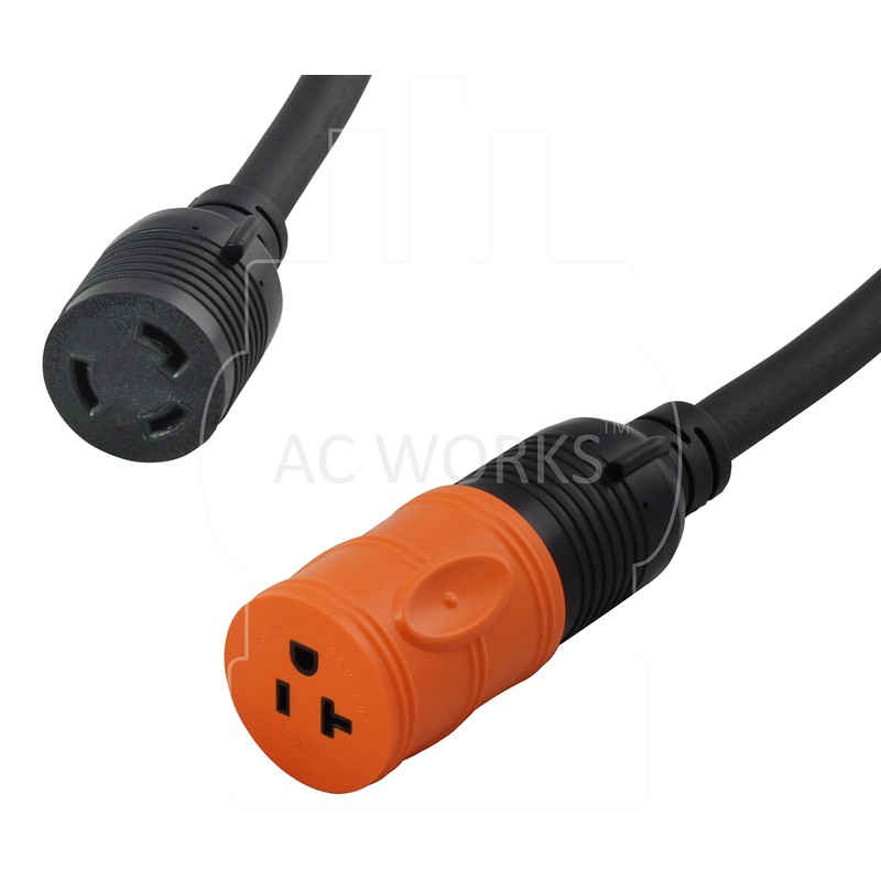 AC WORKS Shore Power Adapters (L5-30 30A Locking to 15/20A