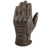 Leather Motorcycle Gloves with Protectors Cafe Racer Chopper Custom Brown