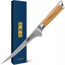 HOSHANHO 7 Inch Damascus Fillet Knife, Professional VG-10 Super Steel Japan