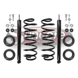 SUNCORE - Rear Air Suspension to Gas Shocks & Coil Springs Conversion Kit Replacement for 1990-2002 Lincoln Town Car