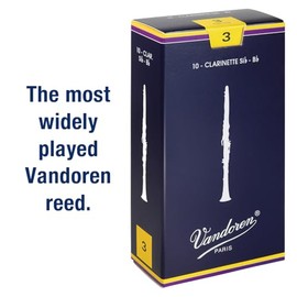 Vandoren CR101 BB - Cañas Tradicionales para Clarinete (Fuerza 1), Strength 3, 3