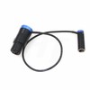 HangTon 40cm Blue Right Angle Flat Profile Audio Mixer Cable