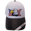 Trade Winds USA Wavy Flag Bald Eagle American White Adjustable