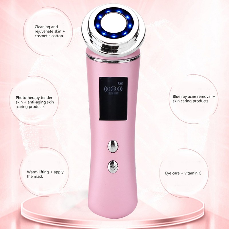 5-In-1 Face Care Machine Acne Removal Face Cleaning Warm Lifting