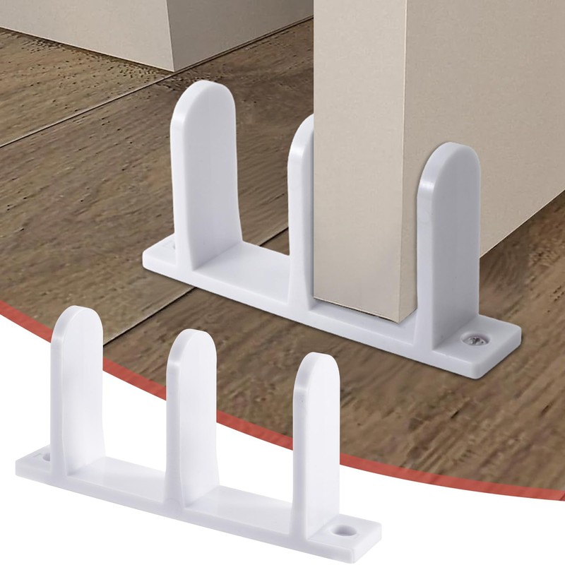 Lekgavd 2 Pack Sliding Closet Door Floor Guide, Universal 1-3/8"