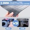 Wilaly Garage Floor Mat Grey, Thickness Diamond Plate Vinyl Heavy