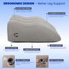 Inflatable Leg Elevation Wedge Pillow for Sleeping, Post Surgery Recovery,