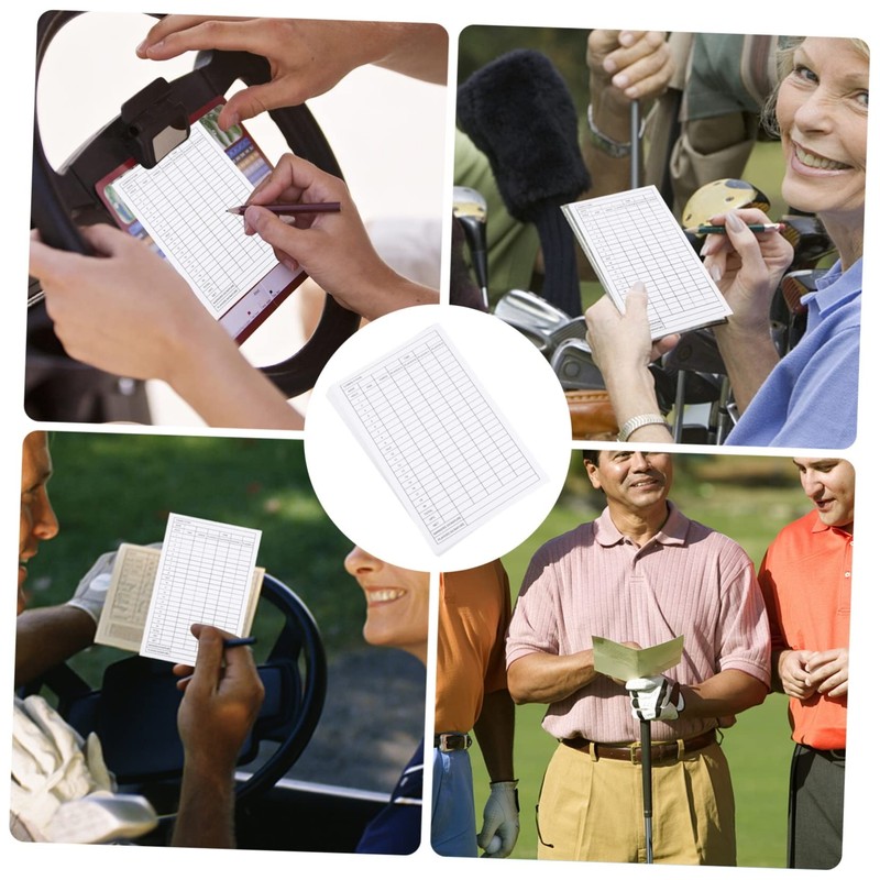 Totority 12pcs Golf Scorecard Training Aid for Golfing Gifts Record