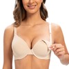 MELENECA Women's Breastfeeding Padded Plus Size Convertible Underwire Nursing Bra