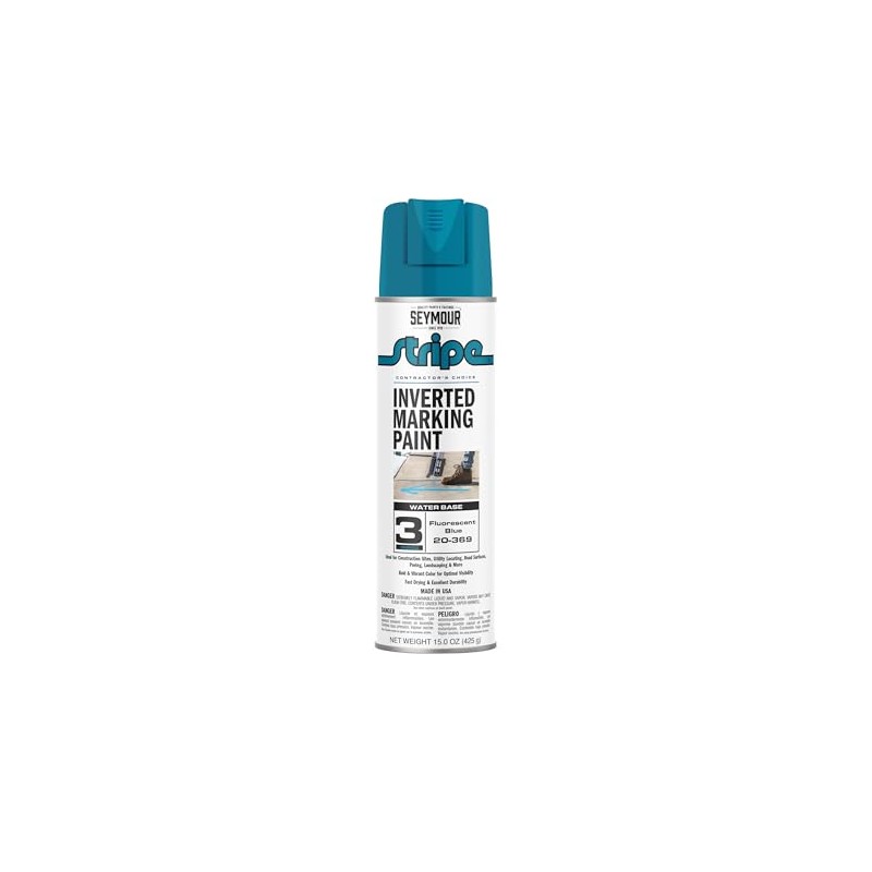 20-369 Seymour Stripe 3-Series Inverted Ground Marking Paint, Florescent Blue