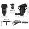 X AUTOHAUX 2pcs Windshield Washer Nozzle 2.5m Hose Connectors Kit
