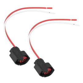 ECSiNG 2PCS Car Bulb Repair Plug Connector Wire Compatible with Ford Focus 1998-2009 Line Length 15cm DJ7023C-1.5-21 2-Pin Automotive Connector Wiring Harness