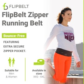 FlipBelt Classic Running Belt for Phone and Small Accessories, Exercise Waist Pouch for Women and Men, S, Ocean Bloom